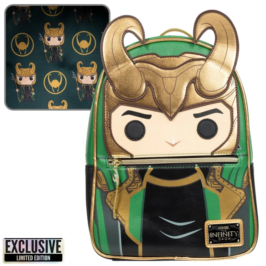 Avengers Loki with Scepter Pop! by Loungefly Mini-Backpack Backpack
