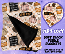 Load image into Gallery viewer, VERY COZY - SOFT BLACK FLEECE THROWS RUN 12-PREORDER CLOSING 9/22
