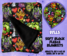 Load image into Gallery viewer, VILLS - SOFT BLACK FLEECE THROWS RUN 12-PREORDER CLOSING 9/22
