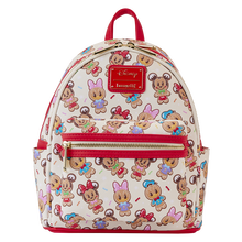 Load image into Gallery viewer, Mickey &amp; Friends Gingerbread Cookie All-Over Print Mini Backpack With Ear Headband
