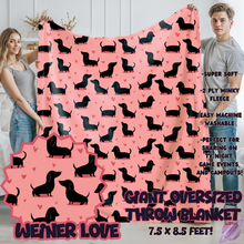 Load image into Gallery viewer, WEINER LOVE-OVERSIZED THROW 14-PREORDER CLOSING 10/8
