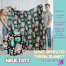 Load image into Gallery viewer, WICK TATZ - OVERSIZED THROW BLANKET 11 - PREORDER CLOSING 2/2
