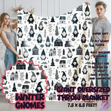 Load image into Gallery viewer, WINTER GNOMES-OVERSIZED THROW 14-PREORDER CLOSING 10/8
