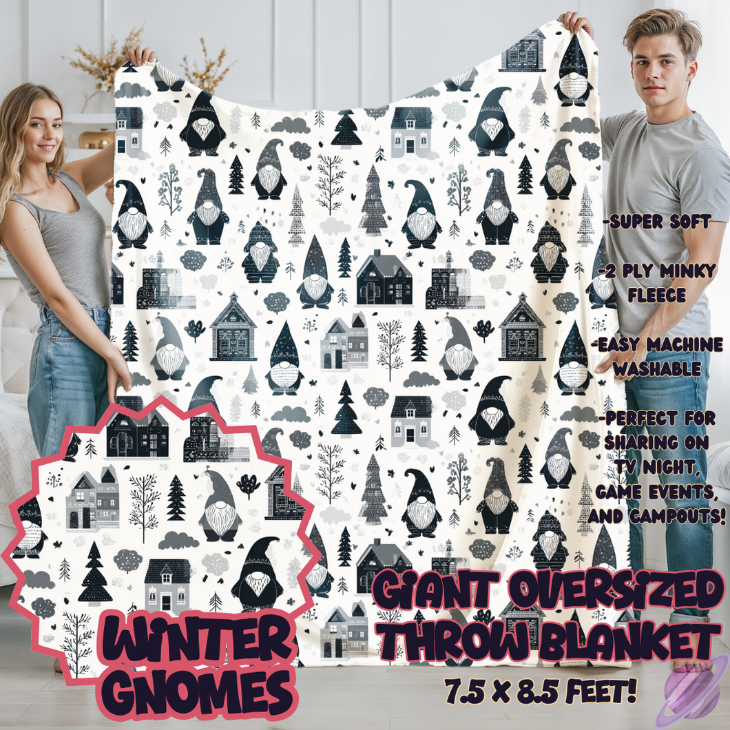 WINTER GNOMES-OVERSIZED THROW 14-PREORDER CLOSING 10/8