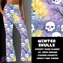 Load image into Gallery viewer, WINTER SKULLS-YOGA FLARES 7-PREORDER DUE 10/2
