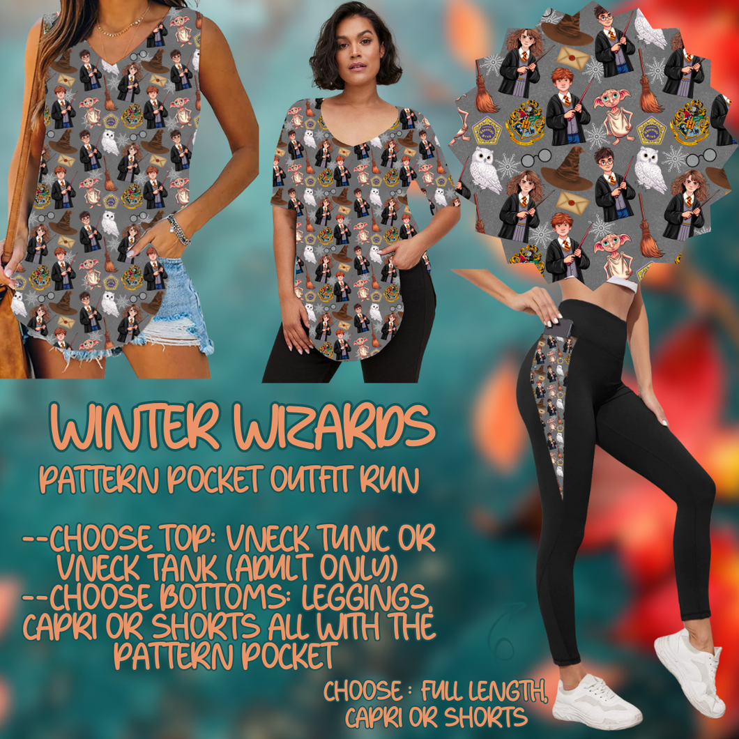 WINTER WIZARDS - PATTERN POCKET OUTFIT RUN 14 CLOSING 10/4