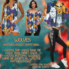 Load image into Gallery viewer, WOLVES - PATTERN POCKET OUTFIT RUN 14 CLOSING 10/4
