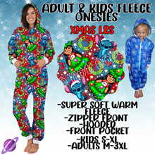 Load image into Gallery viewer, XMAS L&amp;S - ADULT &amp; KIDS FLEECE ONESIES CLOSING 9/28

