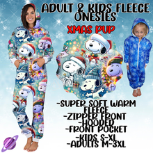 Load image into Gallery viewer, XMAS PUP - ADULT &amp; KIDS FLEECE ONESIES CLOSING 9/28
