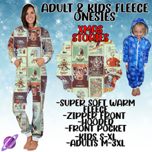 Load image into Gallery viewer, XMAS STORIES - ADULT &amp; KIDS FLEECE ONESIES CLOSING 9/28
