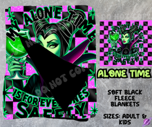 Load image into Gallery viewer, ALONE TIME - SOFT BLACK FLEECE THROWS 8 - PREORDER CLOSING 2/21
