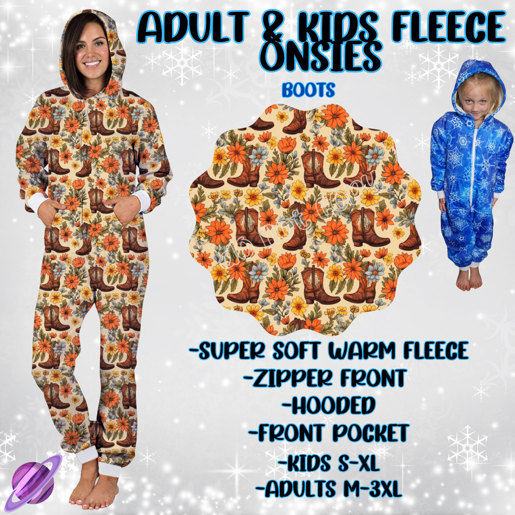 BOOTS-ONESIES ROUND 3- PREORDER CLOSING 9/23