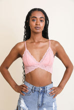 Load image into Gallery viewer, Butterfly Scallop Lace Bralette Small / Blush
