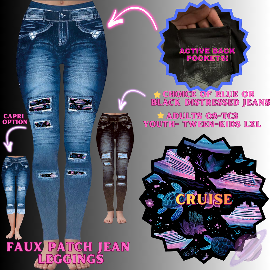 CRUISE-FAUX JEAN LEGGING-PREORDER CLOSING 12/2