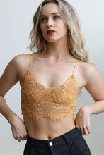Load image into Gallery viewer, Crochet Overlay Longline Bralette
