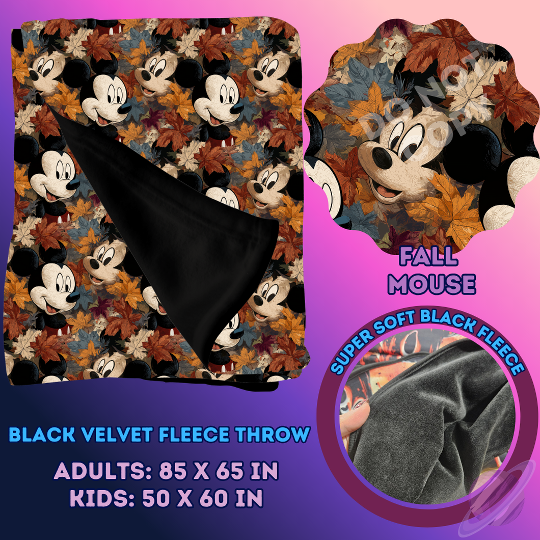 FALL MOUSE-SOFT BLACK THROW 11-PREORDER CLOSING 7/13