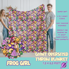 Load image into Gallery viewer, FROG GIRL - OVERSIZED THROW BLANKET 11 - PREORDER CLOSING 2/2
