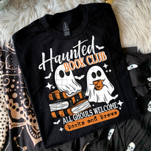 Load image into Gallery viewer, BATCH 116-HAUNTED BOOKS TEE

