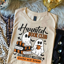Load image into Gallery viewer, BATCH 116-HAUNTED BOOKS TEE
