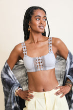 Load image into Gallery viewer, Hippie Eye Lace Applique Bralette XS/S / Gray
