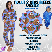 Load image into Gallery viewer, HOLIDAY SLOTH-ONESIES ROUND 3- PREORDER CLOSING 9/23
