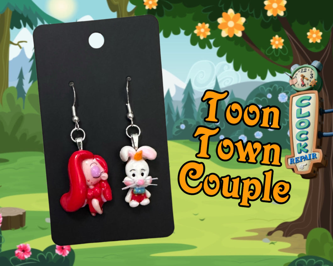 Toon Town Couple Earrings