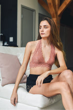 Load image into Gallery viewer, Lace Halter Bralette Small / Copper
