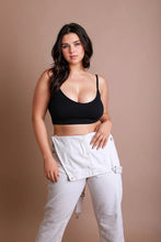 Load image into Gallery viewer, Low Back Seamless Bralette Plus Size Black
