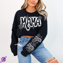 Load image into Gallery viewer, MAMA SWEATSHIRT W/ SLEEVE PRINT
