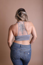 Load image into Gallery viewer, Plus Size Tattoo Back Bralette 1X2X / Gray
