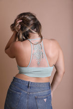 Load image into Gallery viewer, Plus Size Tattoo Back Bralette 1X2X / Sage
