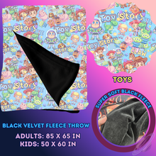 Load image into Gallery viewer, TOYS- SOFT BLACK FLEECE THROW 13-PREORDER CLOSING 1/14
