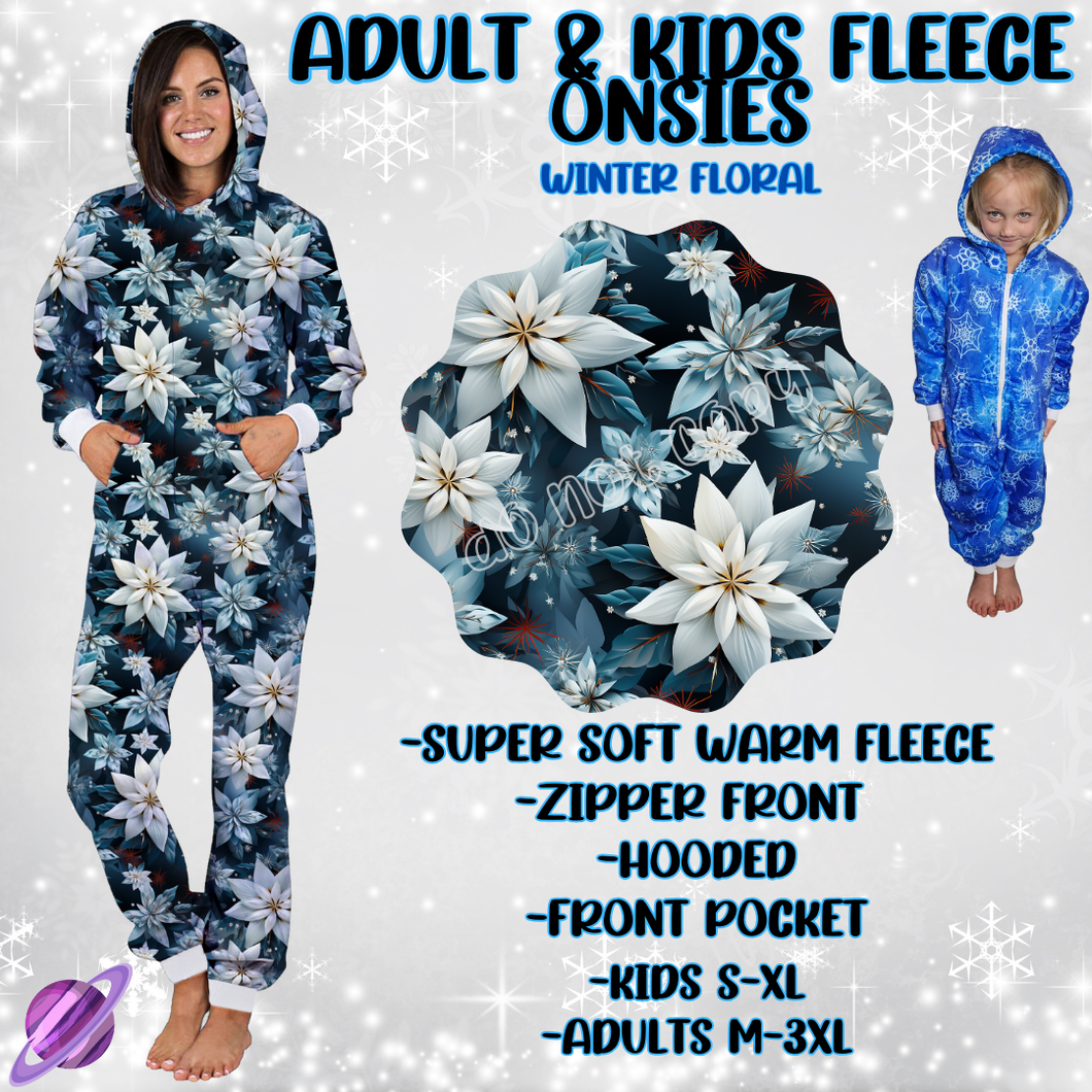 WINTER FLORAL-ONESIES ROUND 3- PREORDER CLOSING 9/23