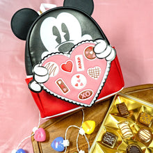 Load image into Gallery viewer, EXCLUSIVE- LOUNGEFLY- Mickey Mouse Chocolate Box Valentine Mini-Backpack

