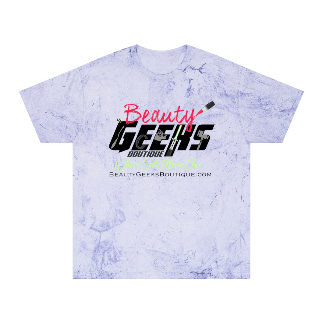 Beauty Geeks Logo Unisex Color Blast T-Shirt