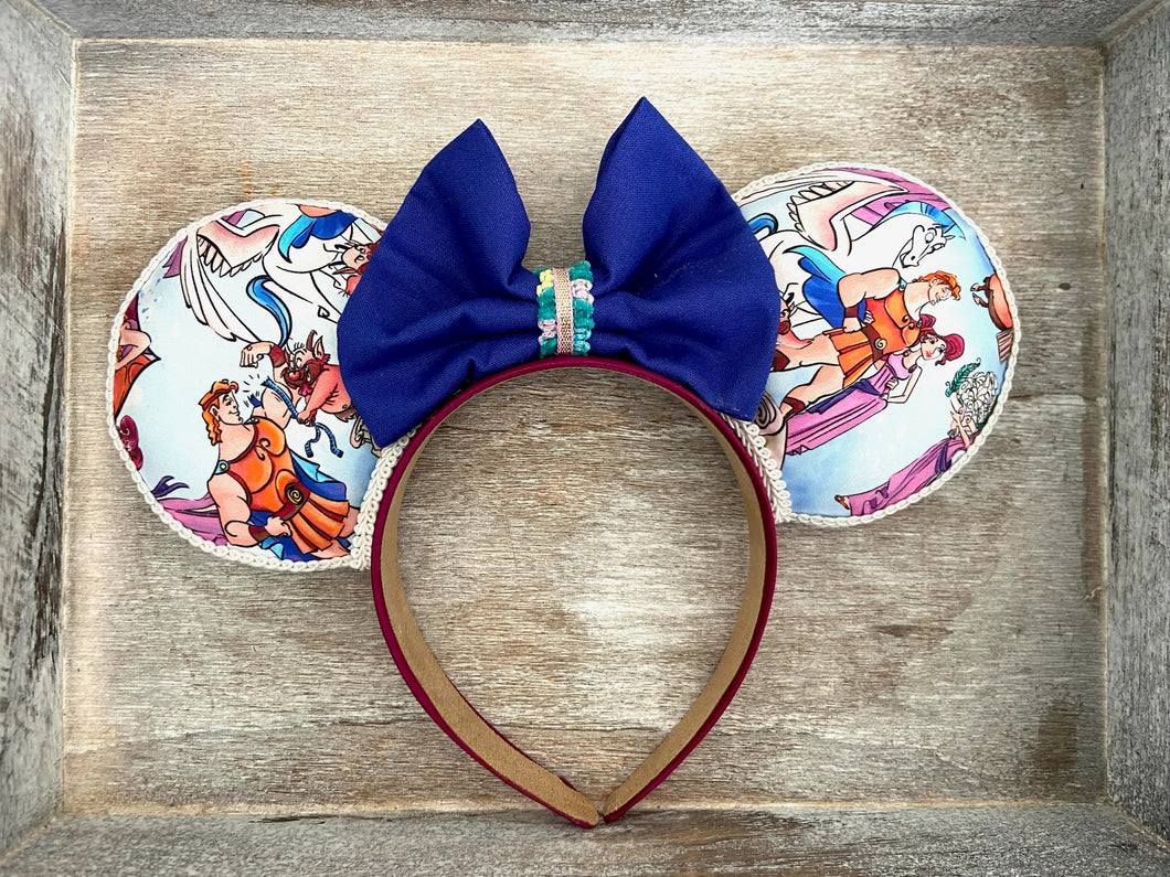 Megara & Hunk-ules Fabric Mouse Ears