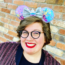 Load image into Gallery viewer, 100th Anniversary Fabric Mouse Ears

