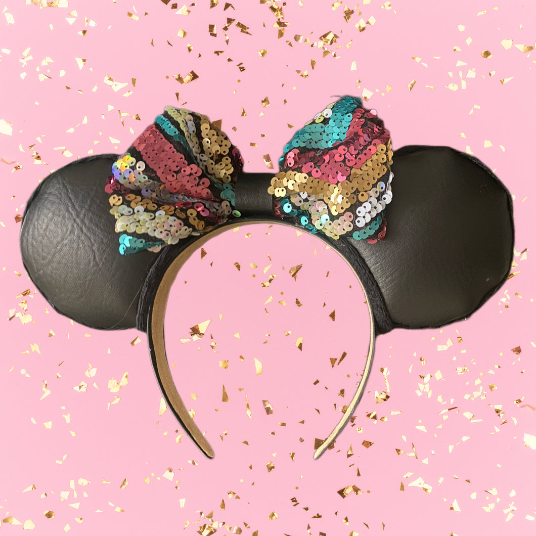 Pleather & Sequins Mouse Ears