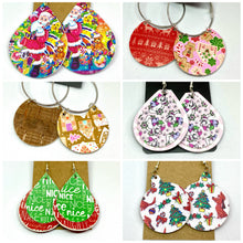 Load image into Gallery viewer, Christmas Pleather Earrings
