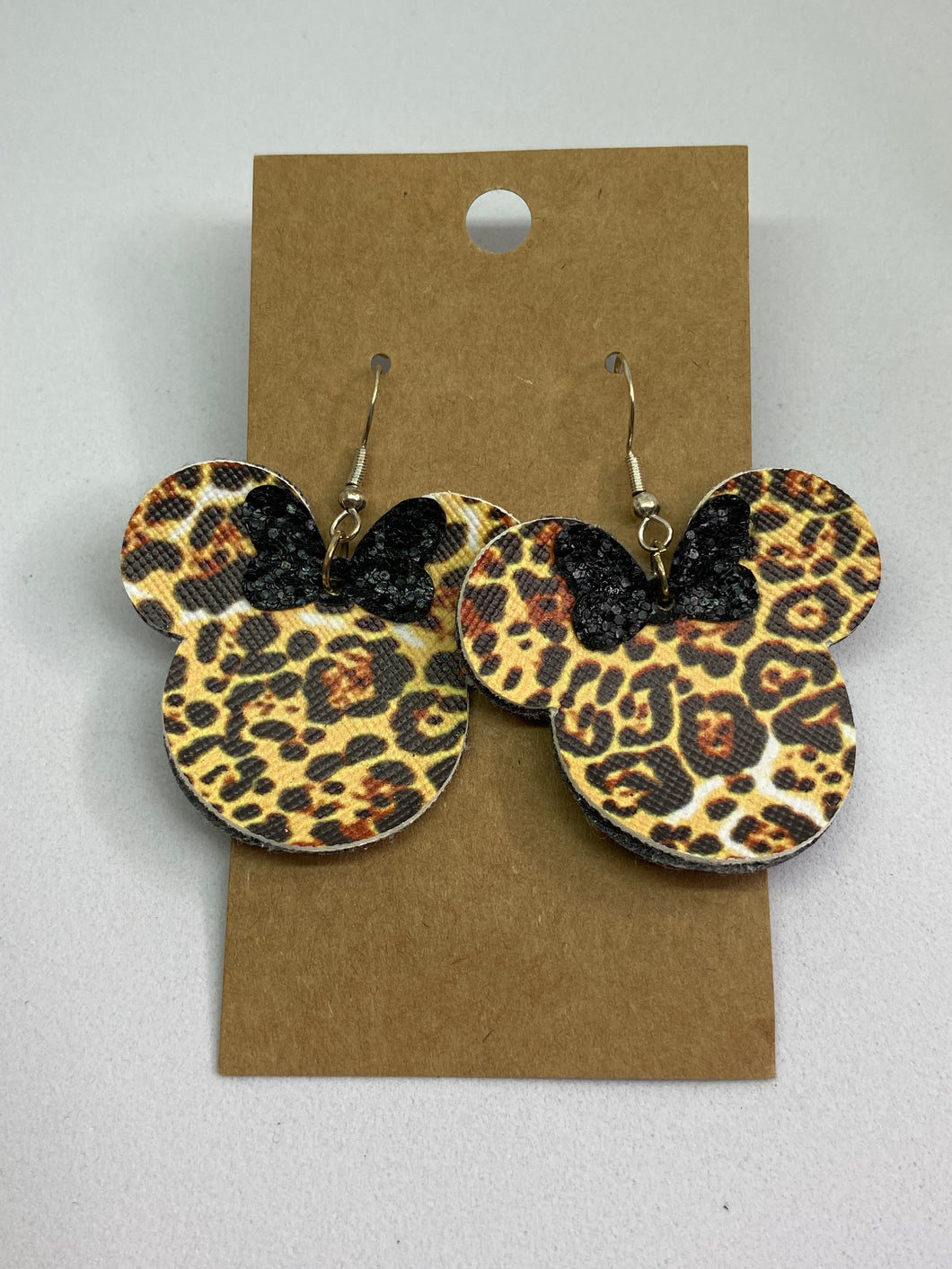 Animal Print Mouse Earrings