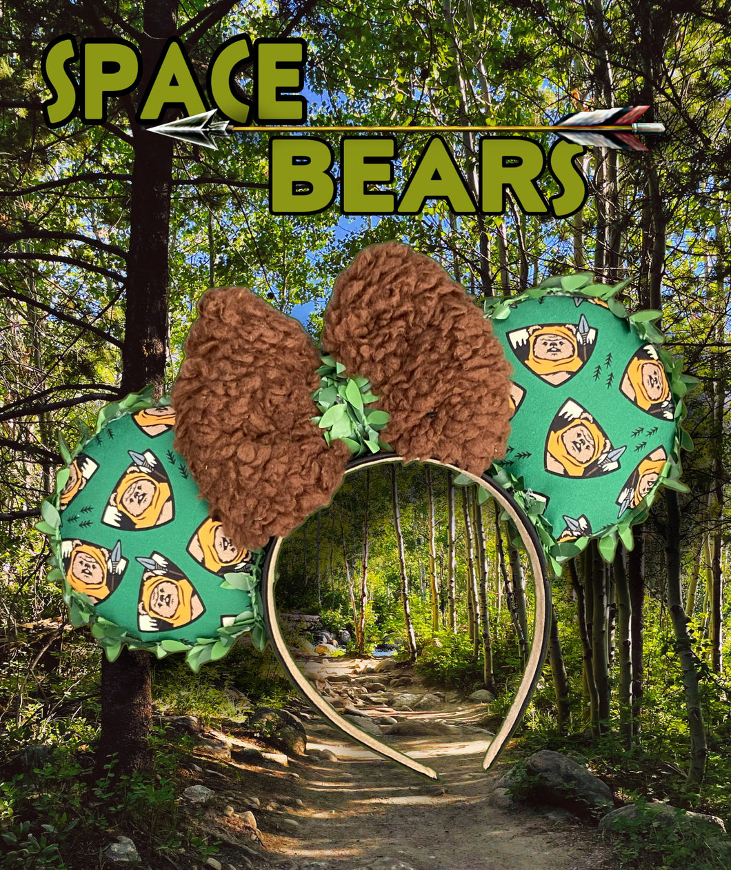 Space Bears Fabric Mouse Ears